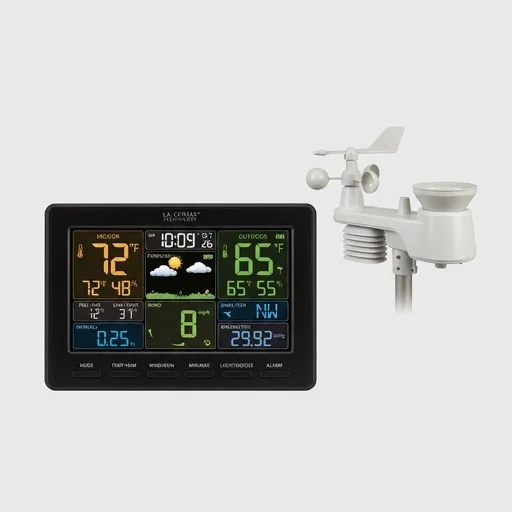 La Crosse Technology C84612 Color Weather Station with Wireless 5-in-1 Sensor